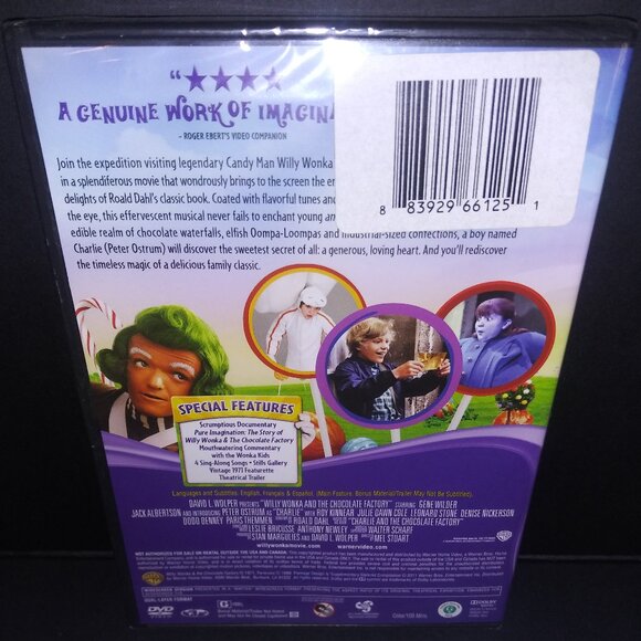 Willy Wonka and the Chocolate Factory Promo DVD 2011 Sealed NOS Gene Wilder - Picture 2 of 3